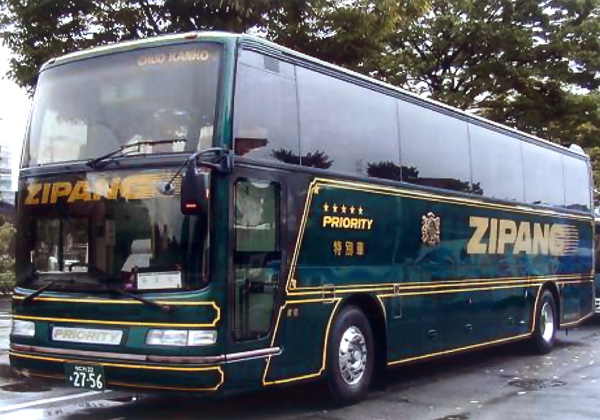 大型バス、観光バス、貸切バスは大阪の株式会社ZIPANG(ジパング)まで。